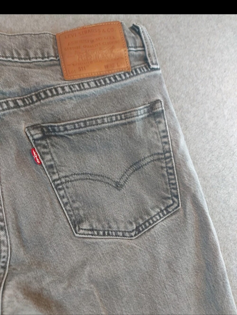 Levi's Lot 511 Jeans 32/34 Dark Wash Slim Fit Premium Denim Skater Cowboy - Picture 10 of 13